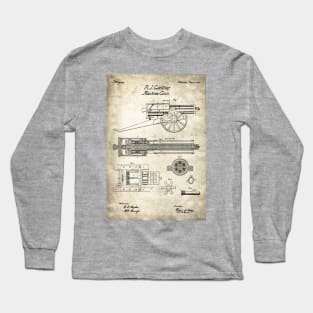 Gatling Gun Patent - 1862 Machine gun - S Long Sleeve T-Shirt